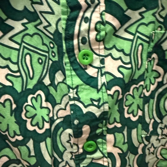 TIPSY ELVES MEN'S RETRO ST. PADDY'S BUTTON DOWN SHIRT - Picture 9 of 11
